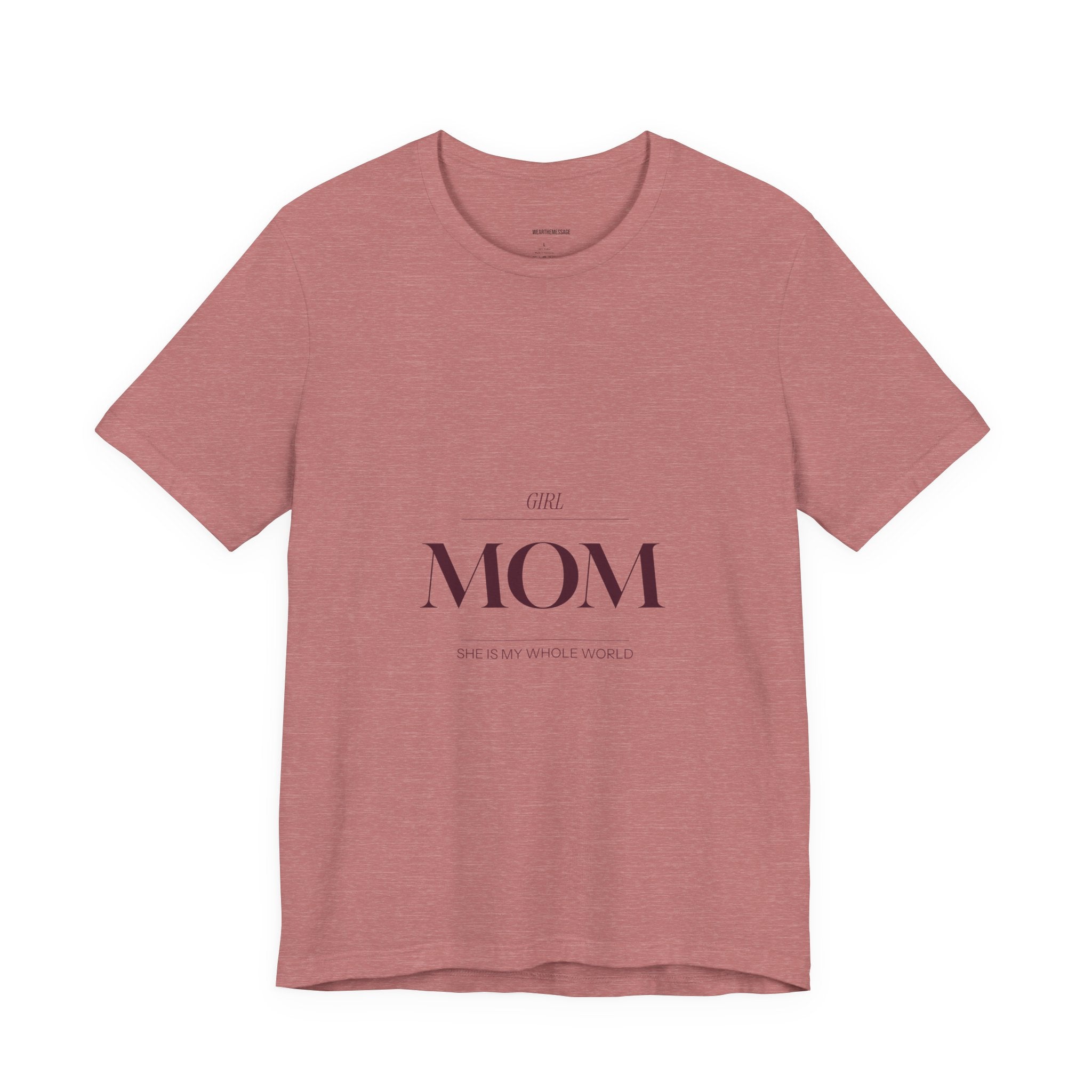 This Girl Mom shirt is for the mom who shows up every single day for her daughter. Elegant burgundy lettering on a soft tee. Understated, beautiful, and built for the mom who wears her heart on her...