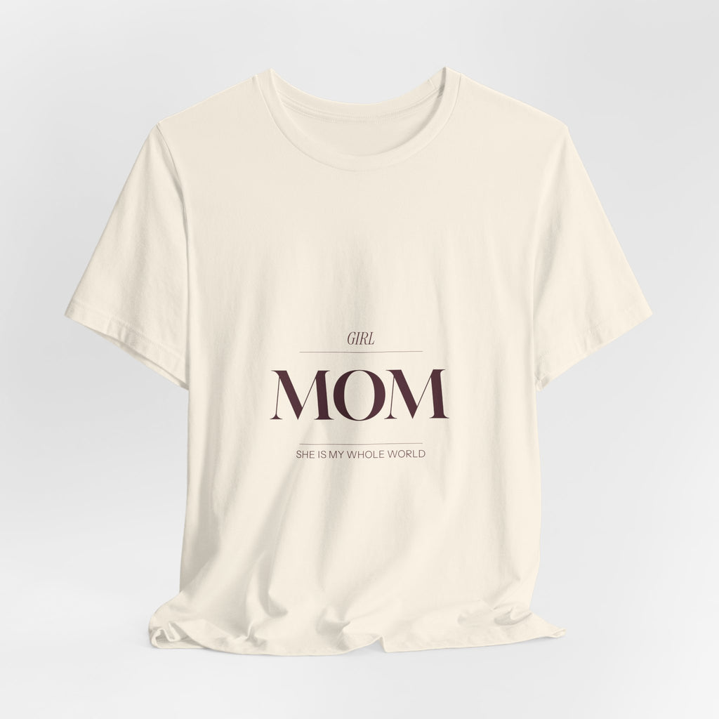 This Girl Mom shirt is for the mom who shows up every single day for her daughter. Elegant burgundy lettering on a soft tee. Understated, beautiful, and built for the mom who wears her heart on her...