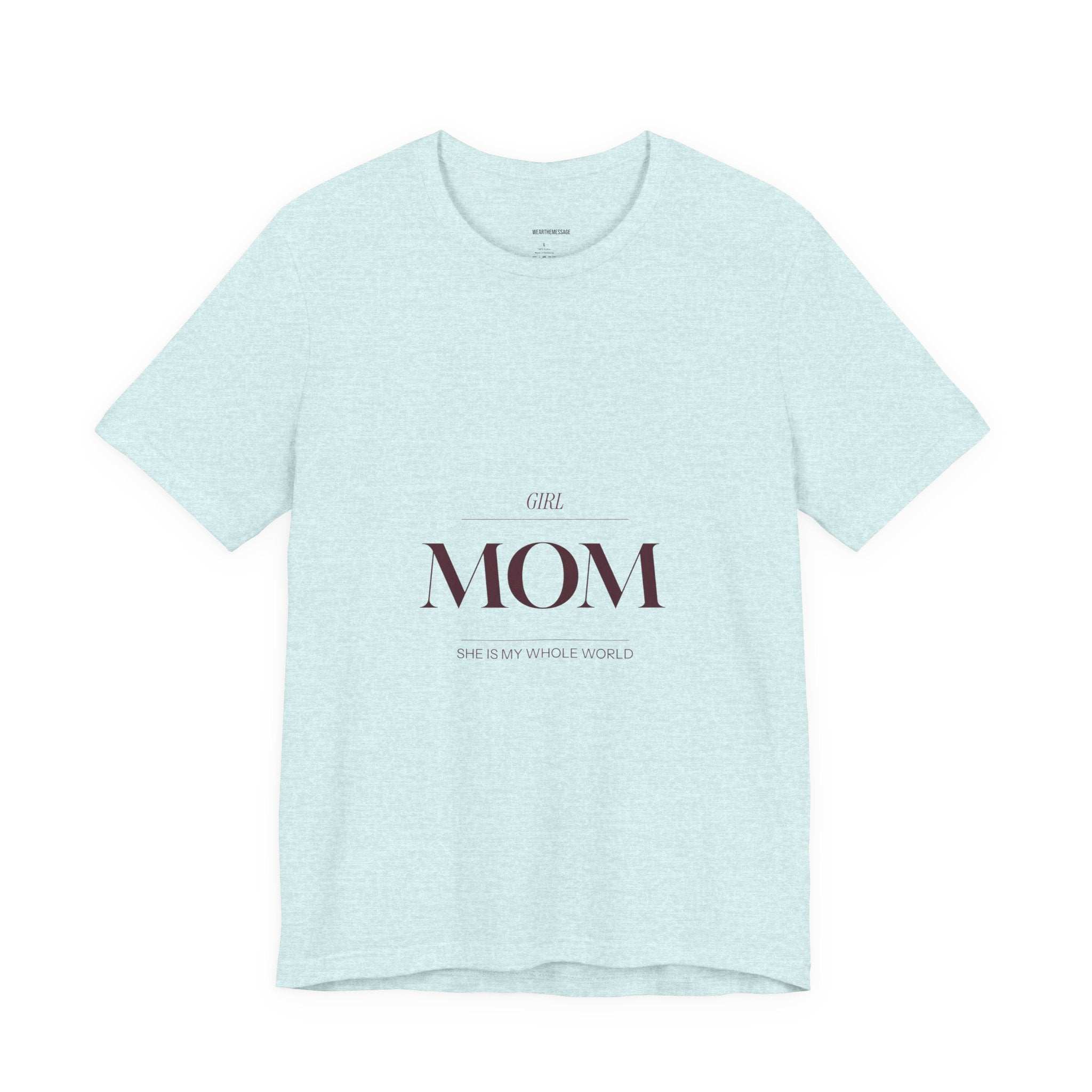 This Girl Mom shirt is for the mom who shows up every single day for her daughter. Elegant burgundy lettering on a soft tee. Understated, beautiful, and built for the mom who wears her heart...