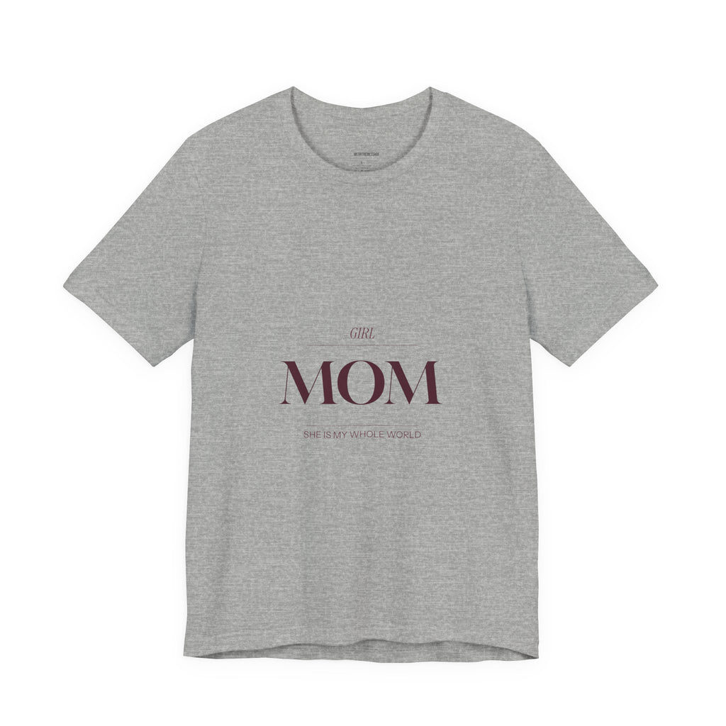 This Girl Mom shirt is for the mom who shows up every single day for her daughter. Elegant burgundy lettering on a soft tee. Understated, beautiful, and built for the mom who wears her heart on her...