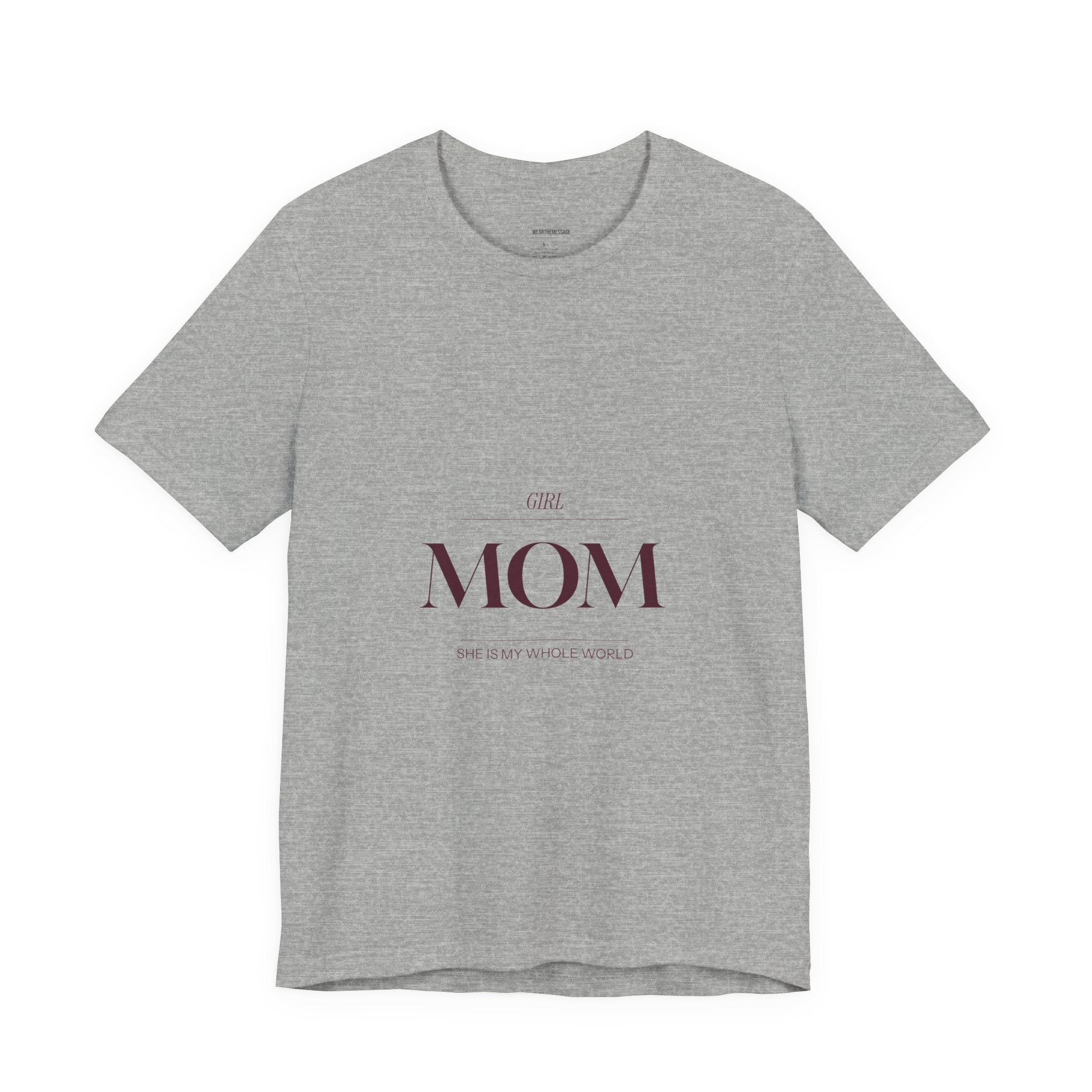 This Girl Mom shirt is for the mom who shows up every single day for her daughter. Elegant burgundy lettering on a soft tee. Understated, beautiful, and built for the mom who wears her heart on her...