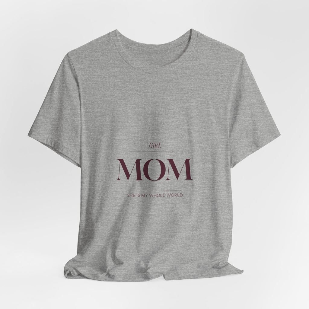 This Girl Mom shirt is for the mom who shows up every single day for her daughter. Elegant burgundy lettering on a soft tee. Understated, beautiful, and built for the mom who wears her heart on her...