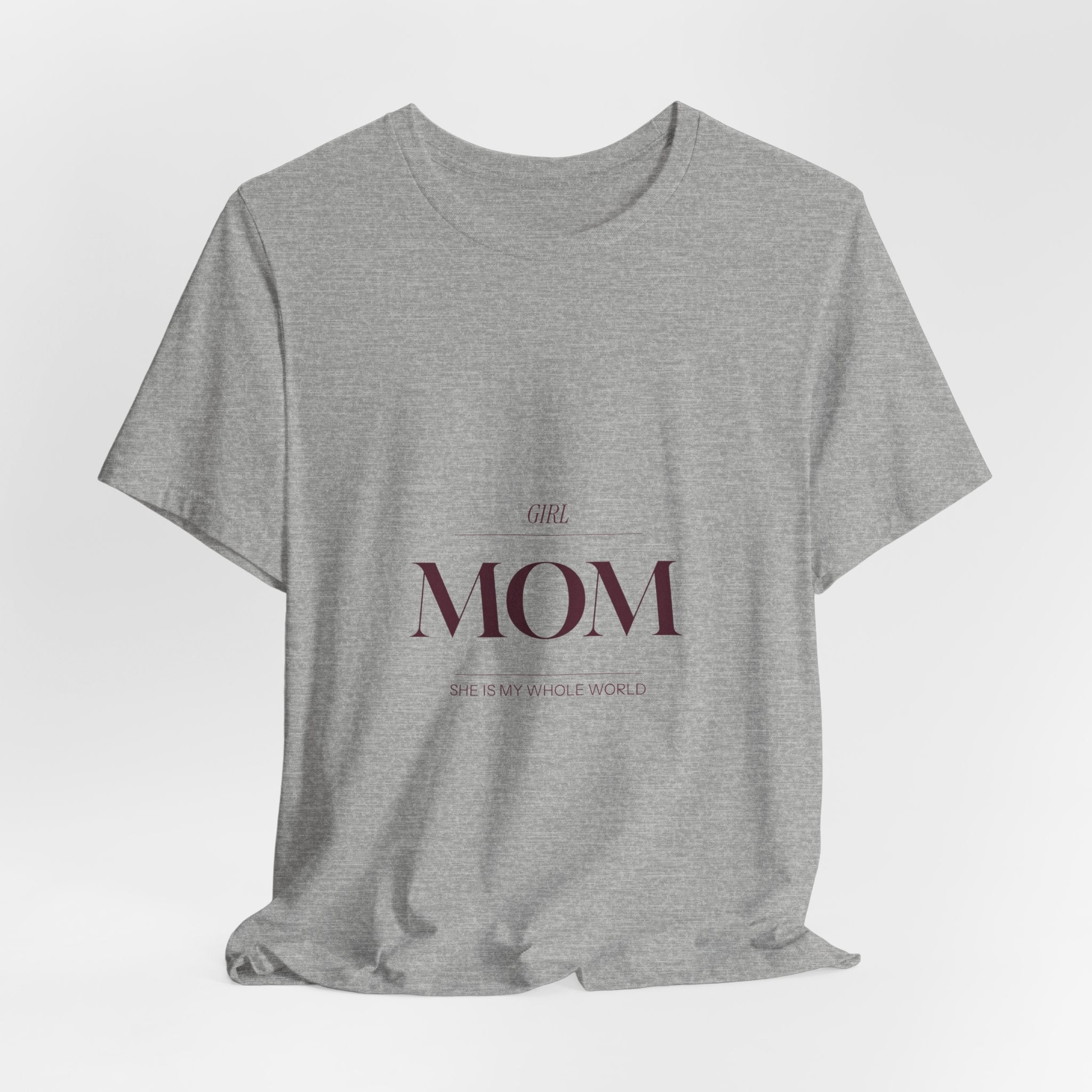 This Girl Mom shirt is for the mom who shows up every single day for her daughter. Elegant burgundy lettering on a soft tee. Understated, beautiful, and built for the mom who wears her heart...