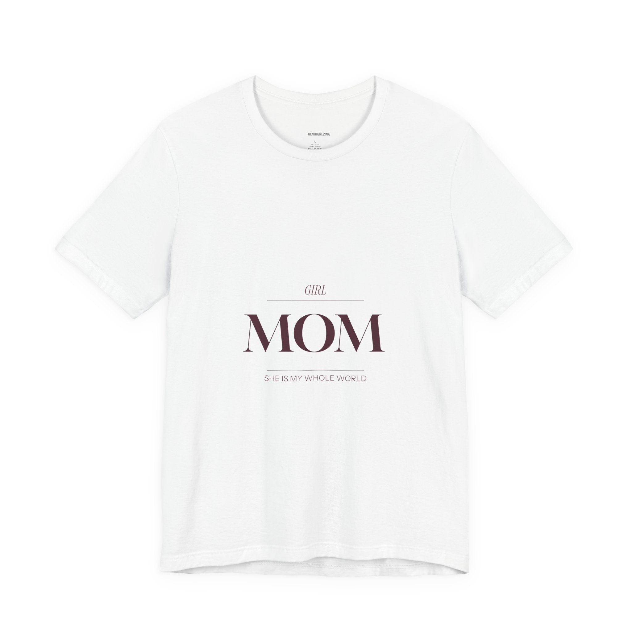 This Girl Mom shirt is for the mom who shows up every single day for her daughter. Elegant burgundy lettering on a soft tee. Understated, beautiful, and built for the mom who wears her heart...