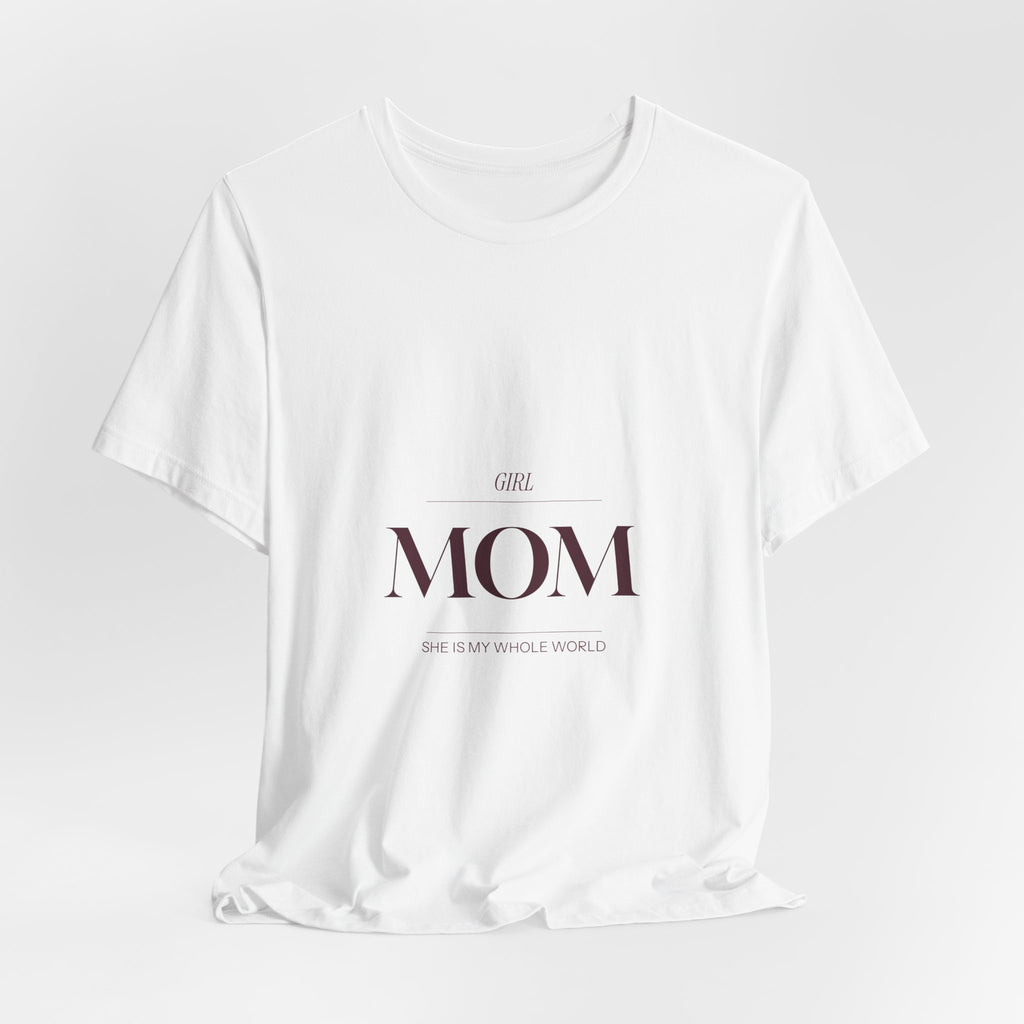 This Girl Mom shirt is for the mom who shows up every single day for her daughter. Elegant burgundy lettering on a soft tee. Understated, beautiful, and built for the mom who wears her heart...