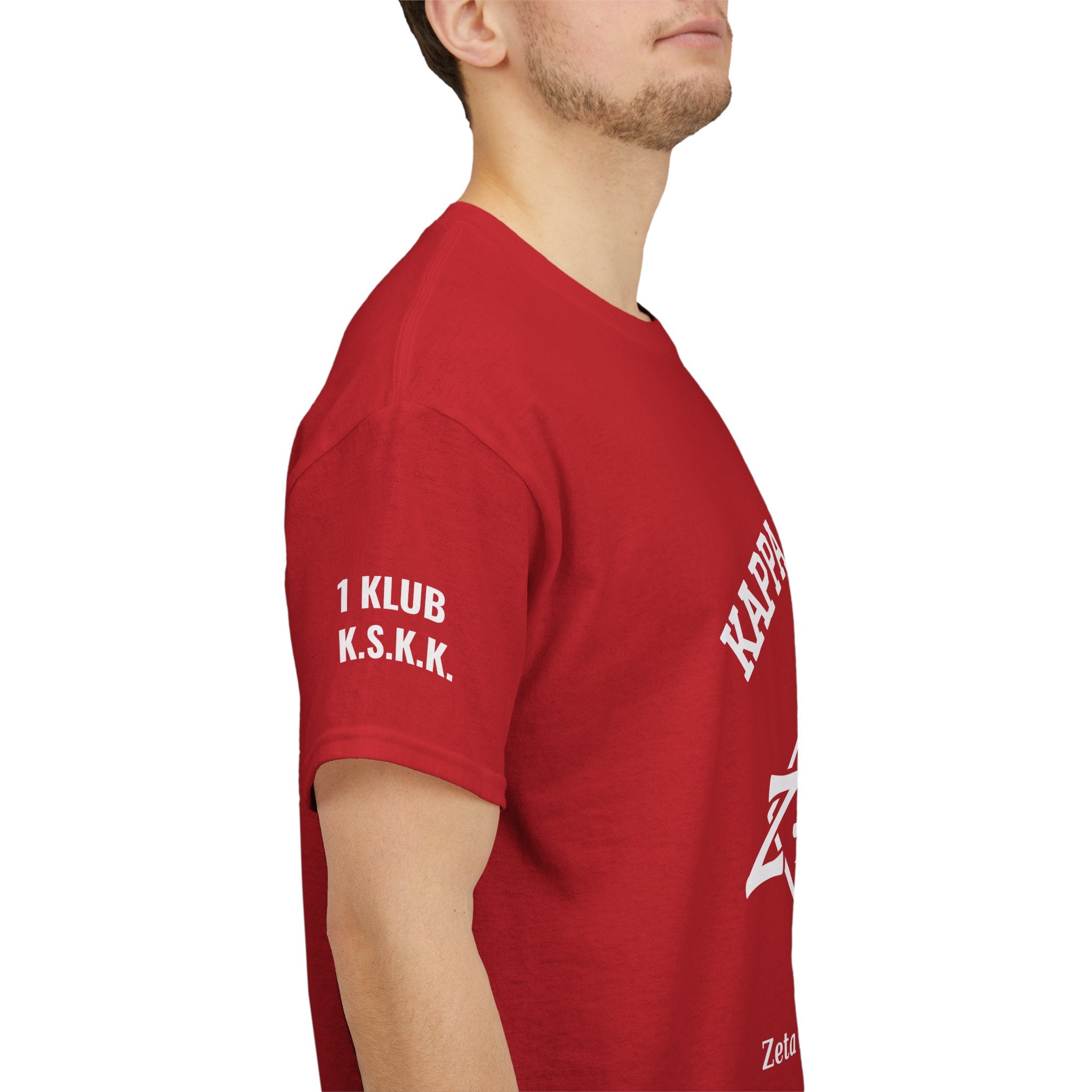 1Kub KSKK Classic White T‑Shirt — Plain Crewneck Tee