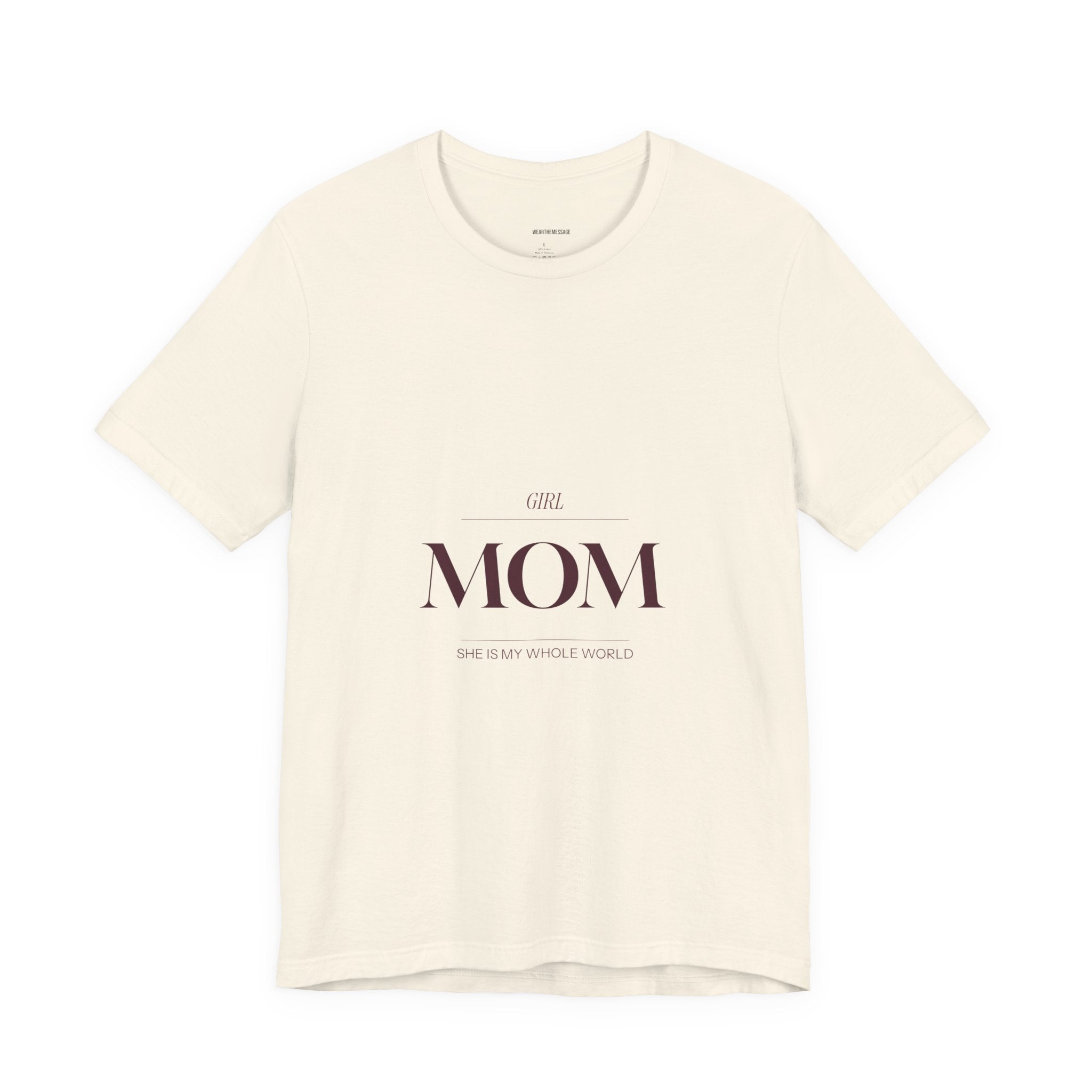 This Girl Mom shirt is for the mom who shows up every single day for her daughter. Elegant burgundy lettering on a soft tee. Understated, beautiful, and built for the mom who wears her heart on her...
