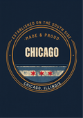 Chicago South Side Made and Proud T-Shirt | Established on the South Side | Chicago Flag Tee