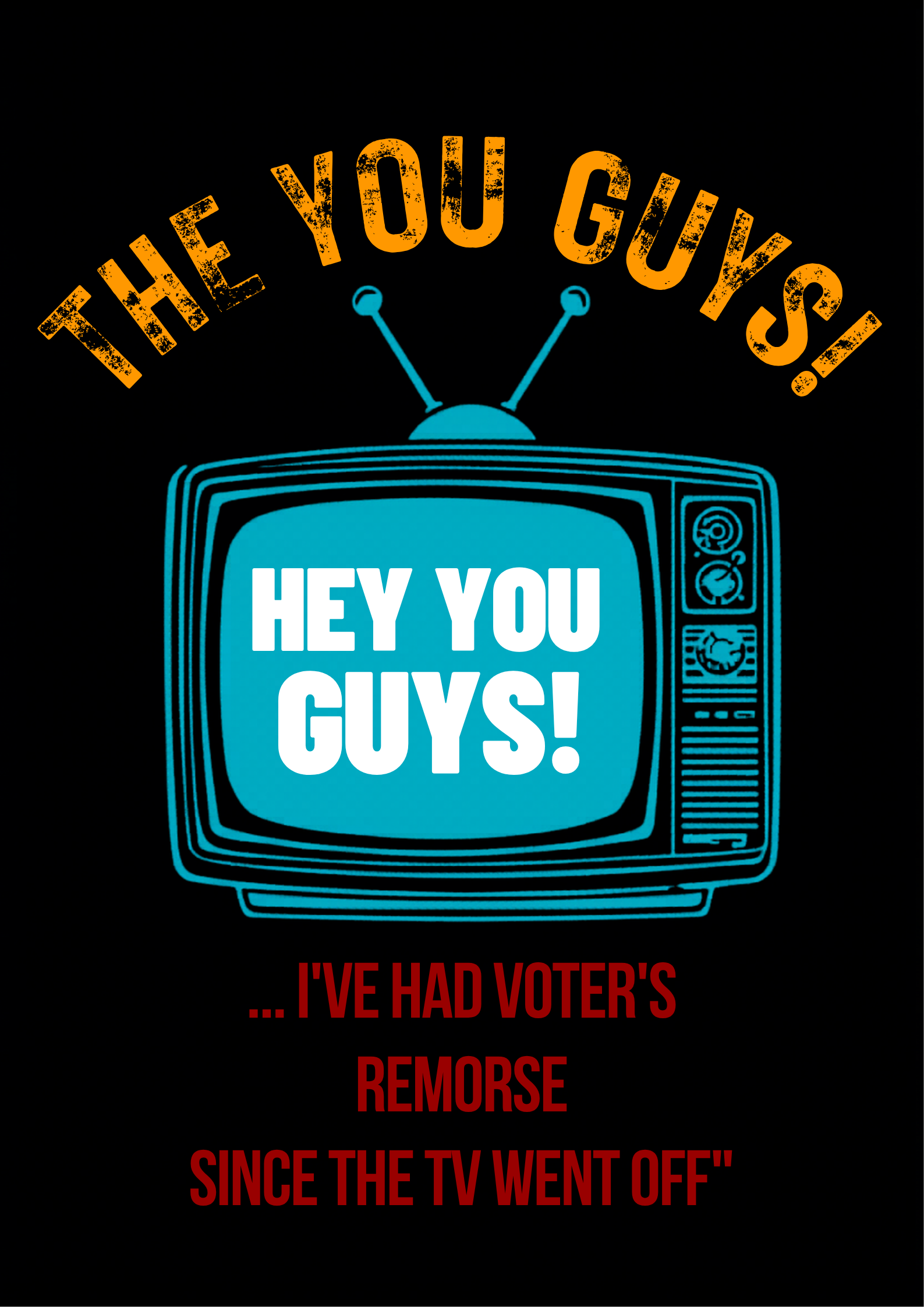 Hey You Guys Voter's Remorse Since the TV Went Off T-Shirt