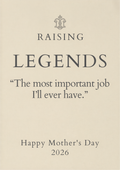 Raising Legends T-Shirt | Elegant Mother’s Day 2026 Gift